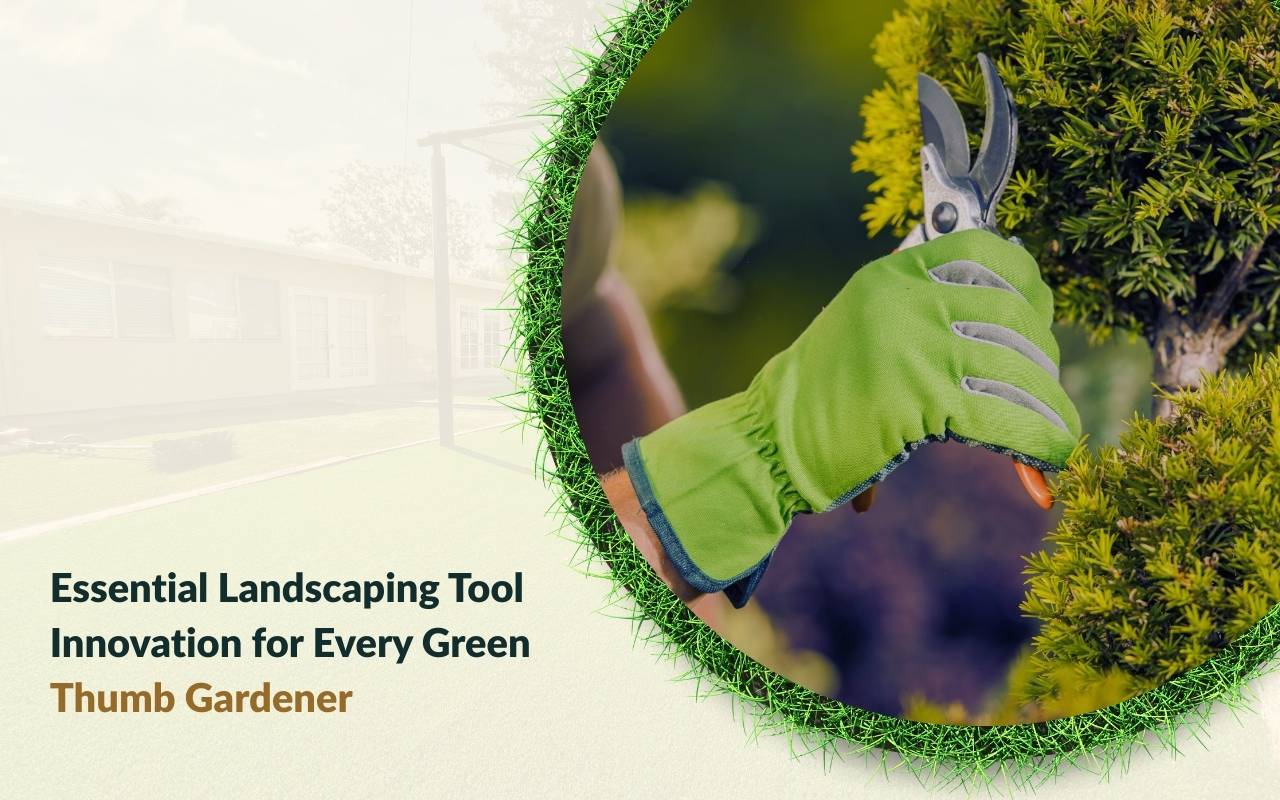 Ergonomic landscaping tool reducing strain for gardeners