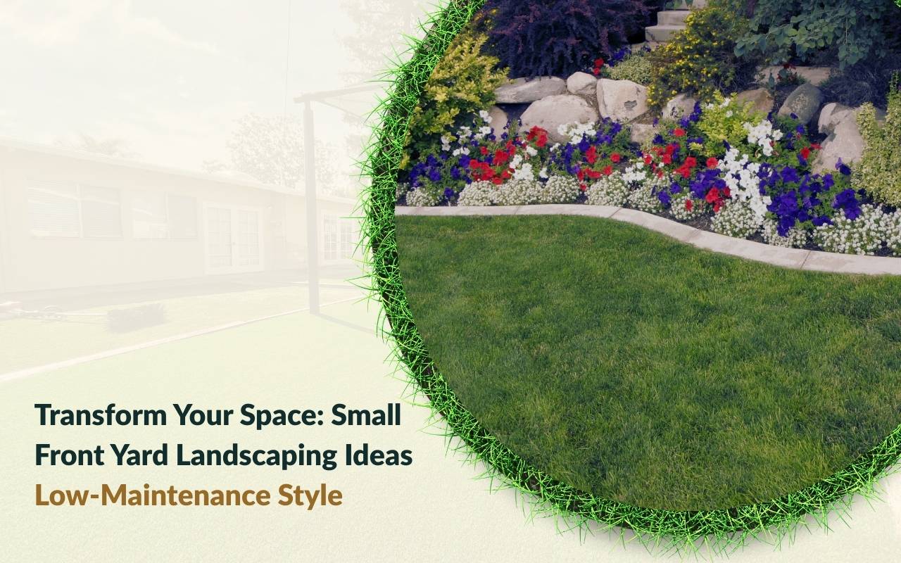 Low-maintenance plants for a small front yard landscape design